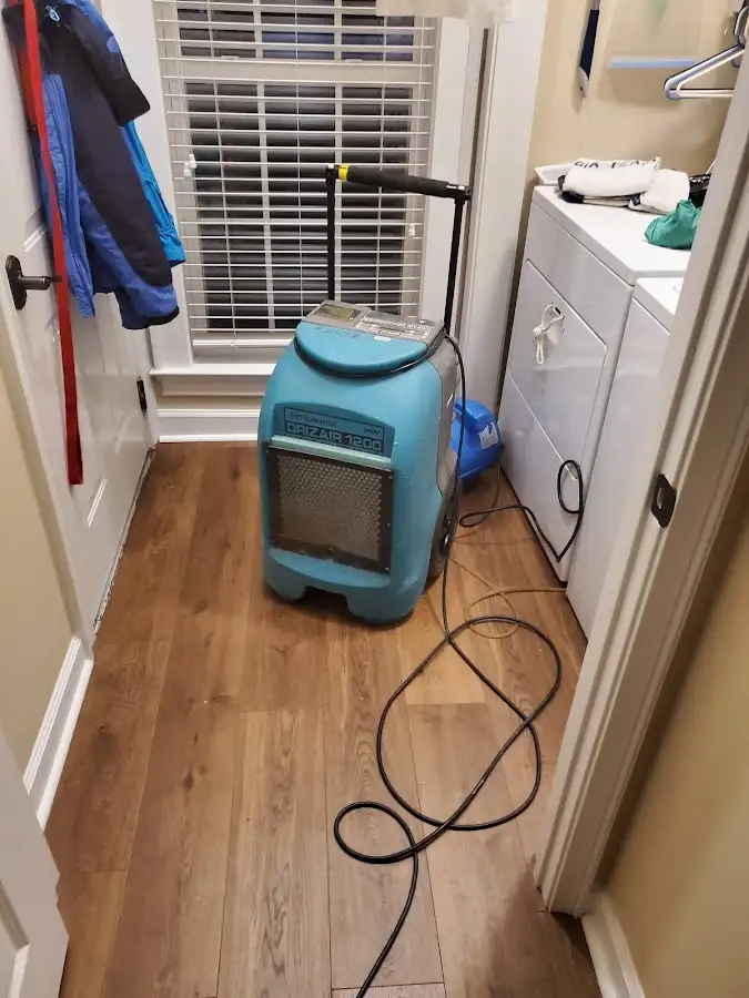 Commercial dehumidifier deployed for Flood Damage Cleanup in Lake Oswego